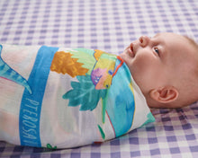 Load image into Gallery viewer, Dino Safari Bamboo Swaddle
