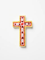 Fable Pink Small Cross Wall Tile