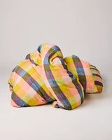 Florida Tartan Linen Quilt Cover