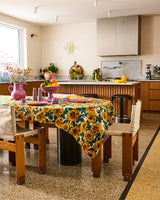 Golden Peony Tablecloth
