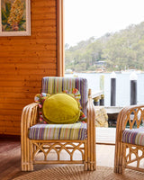 Pear Velvet Pea Cushion