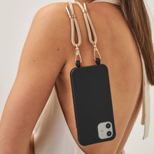 Load image into Gallery viewer, Le Café Noir Black Crossbody Phone Case
