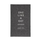 Charcoal Canvas One Line a Day: A Five-Year Memory Book