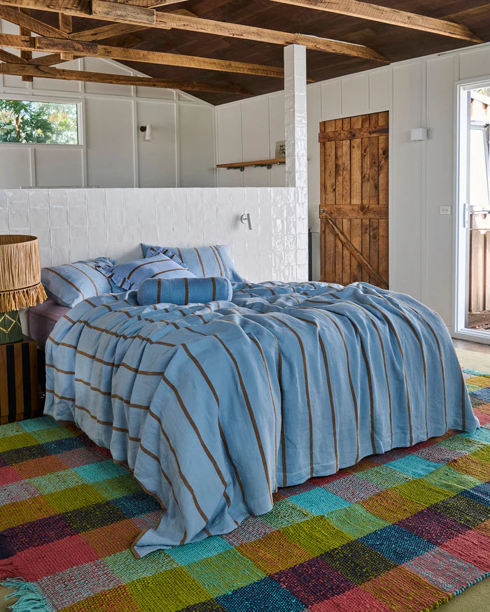 Como Stripe Linen Pillowcases