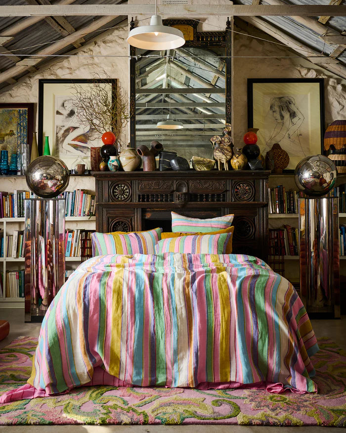 Tangier Days Linen Quilt Cover