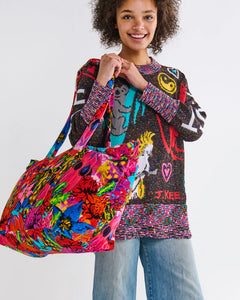 Kip&Co x Jenny Kee Growing The Peace Velvet Oversized Bag