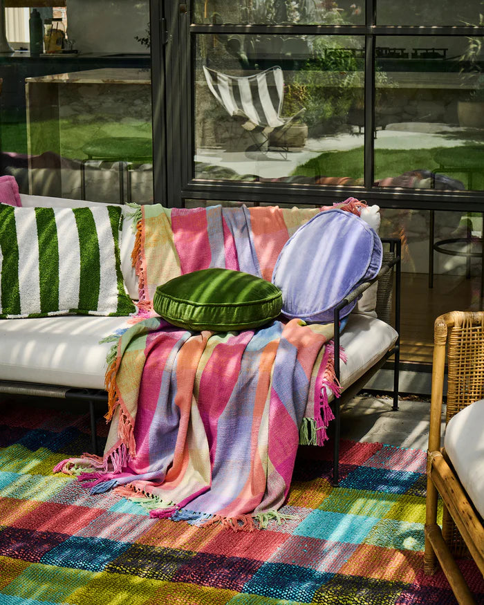 Jacaranda Velvet Pea Cushion