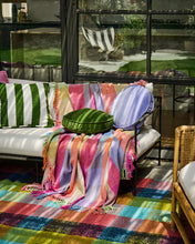 Load image into Gallery viewer, Jacaranda Velvet Pea Cushion
