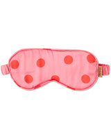 Polka Dot Pink Eco Satin Eye Mask