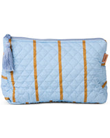 Como Stripe Quilted Cotton Toiletry Purse