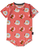 I Love Christmas Spot Organic Short Sleeve Romper