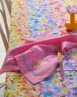 Pink Delight Embroidered Linen 4P Napkin Set