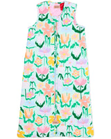 Popping Flowers Green Sleep Bag