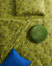 Load image into Gallery viewer, Campsite Velvet Pea Cushion

