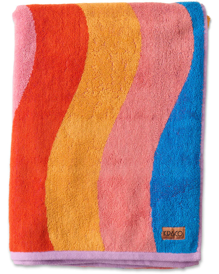 Surfs Up Terry Beach Towel