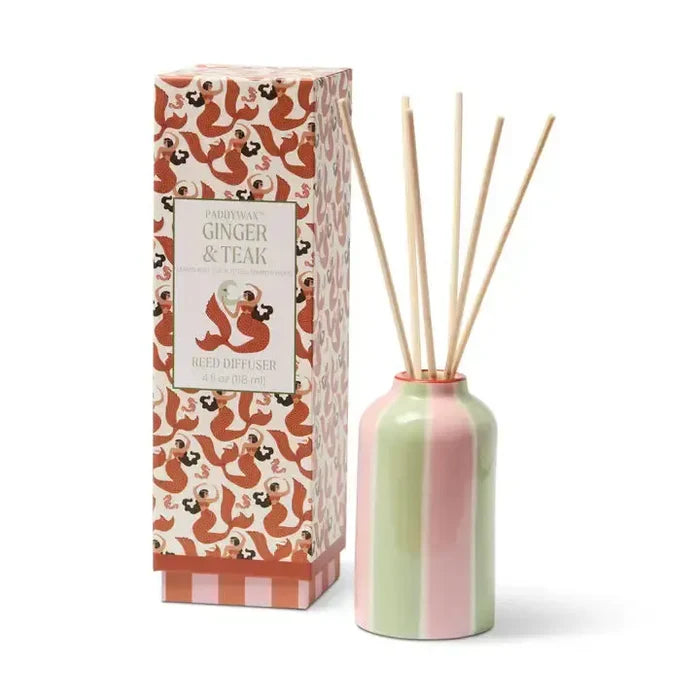 A Dopo 118ml Handpainted Diffuser - Ginger & Teak