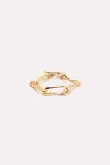 Hammered Metal Link Bracelet
