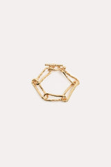 Hammered Metal Link Bracelet