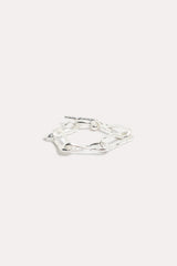 Hammered Metal Link Bracelet