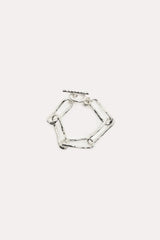 Hammered Metal Link Bracelet