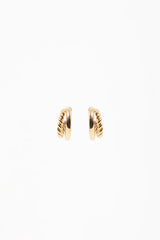 Twist Detail Double Hoops