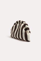Striped Knit Event Clutch