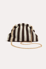 Striped Knit Event Clutch