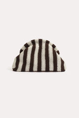 Striped Knit Event Clutch
