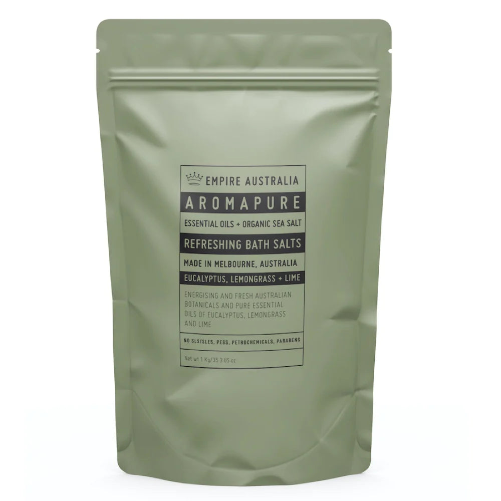 Aromapure Bath Salts - Eucalyptus, Lemongrass & Lime 1kg