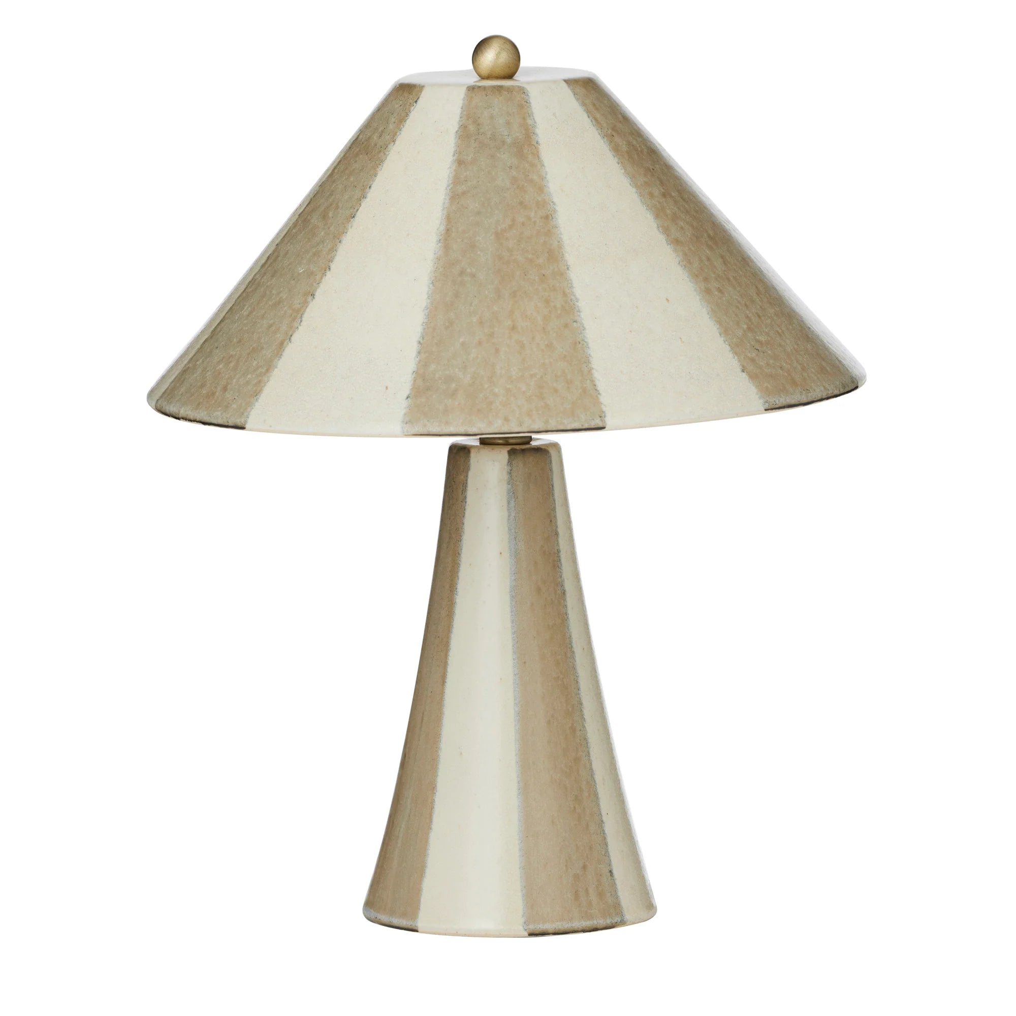 Athol Ceramic Lamp Grey/Ivory