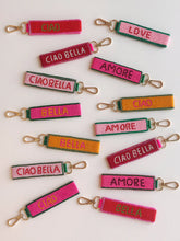 Load image into Gallery viewer, Beaded Amore Keychain - Pink
