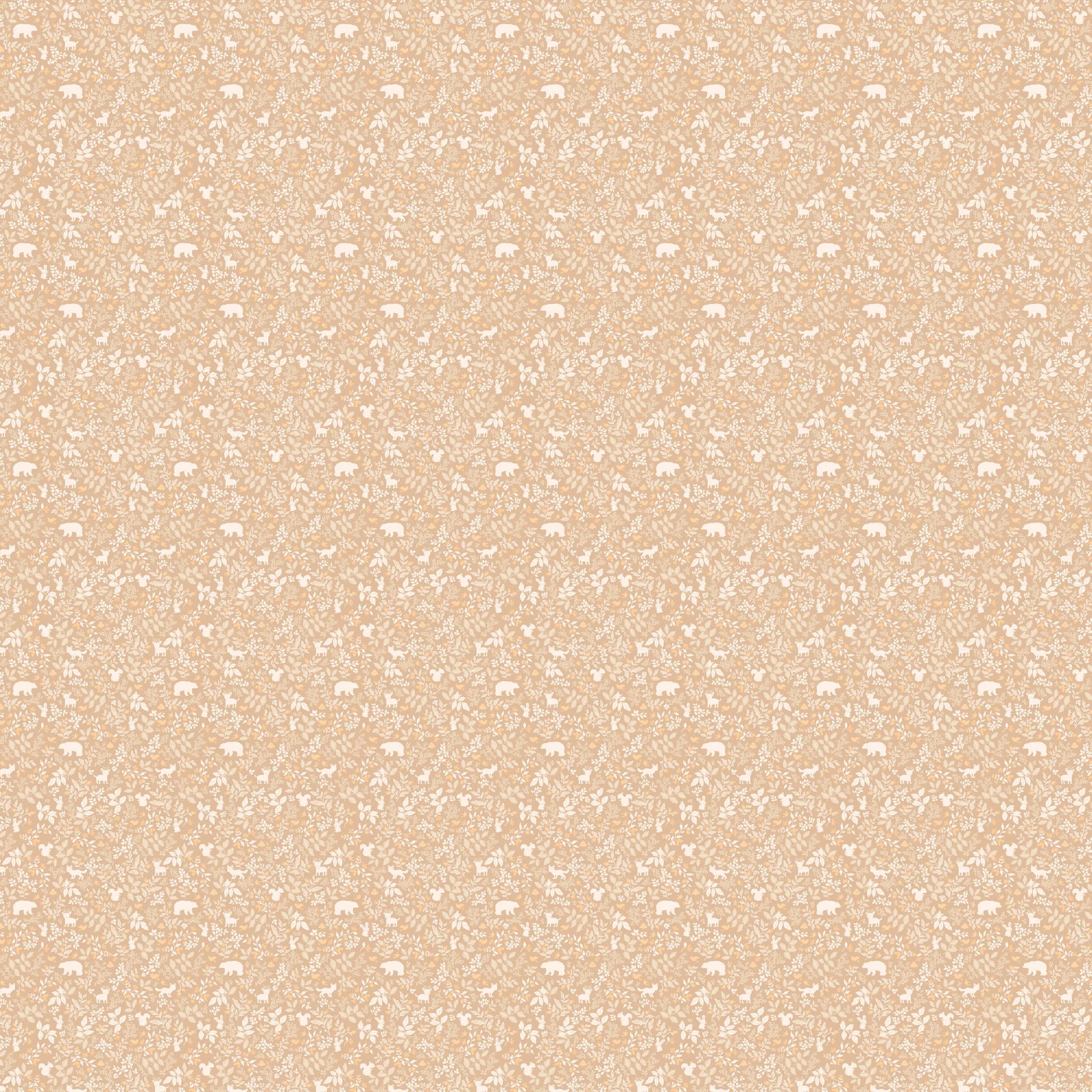 Forest Friends Caramel Organic Fitted Cot Sheet