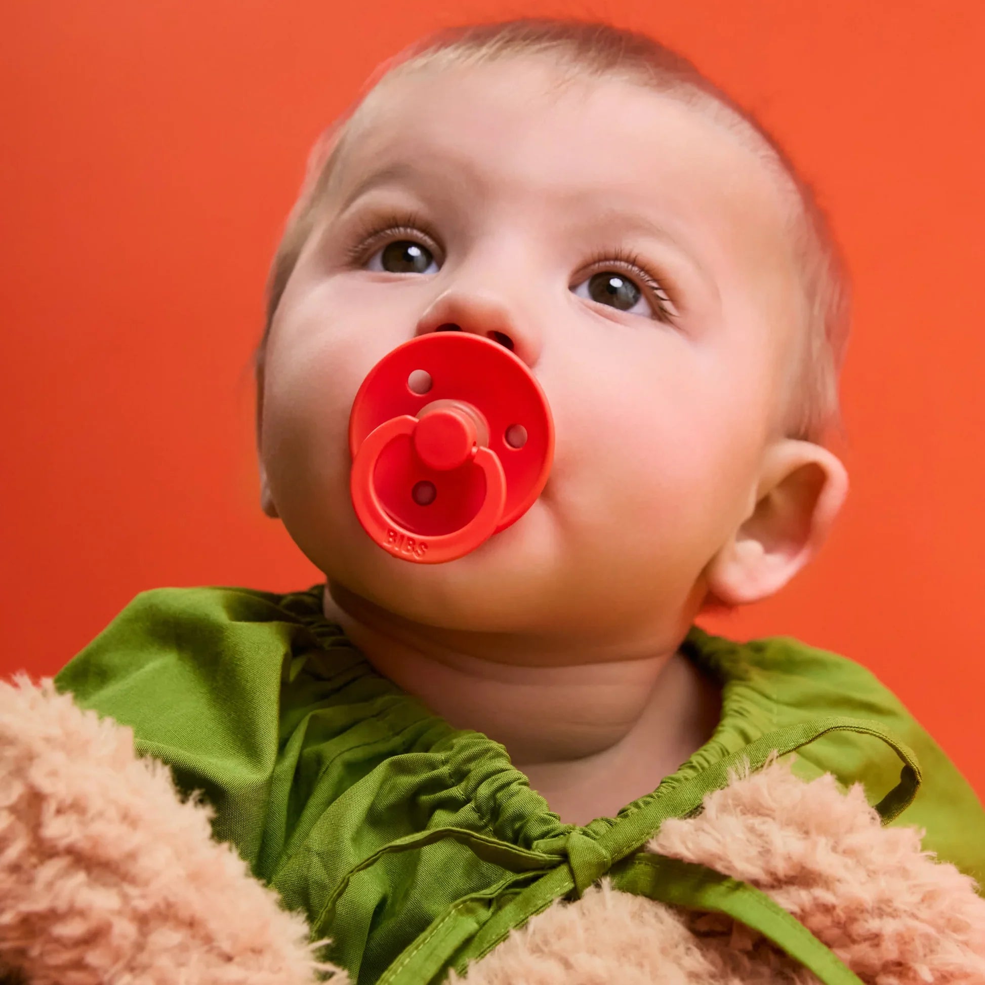 Colour Round Pacifier 2pk - Baby Pink/Tango