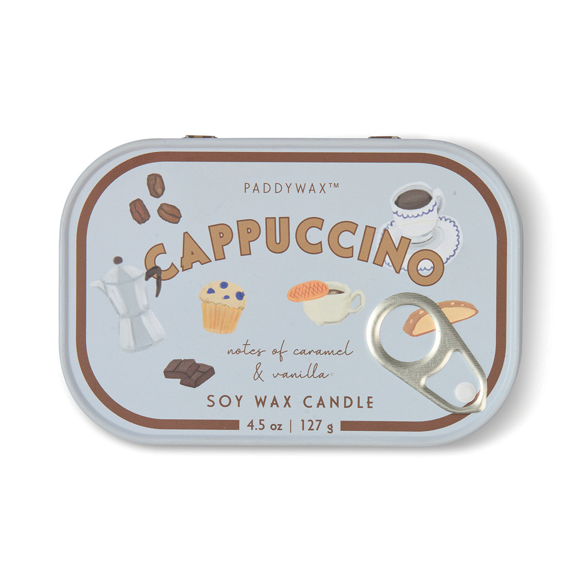 Cappuccino Tin Candle