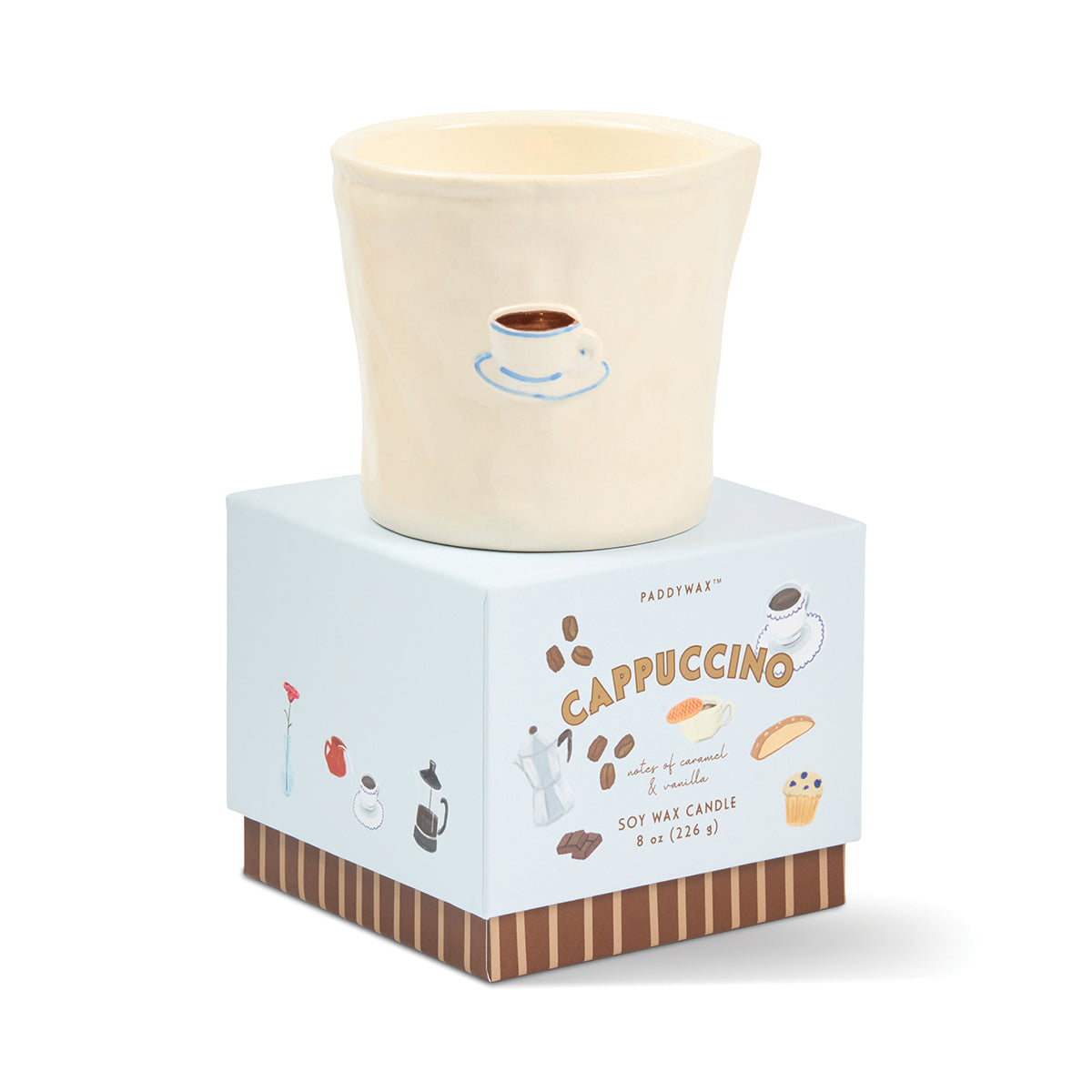 Bistro Ceramic Candle - Cappuccino