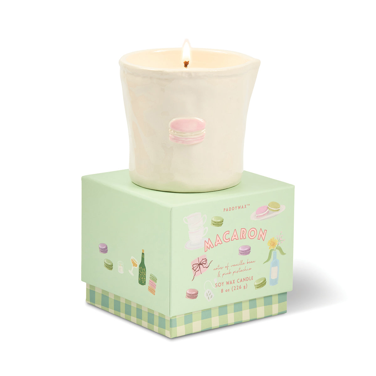 Bistro Ceramic Candle - Macaron