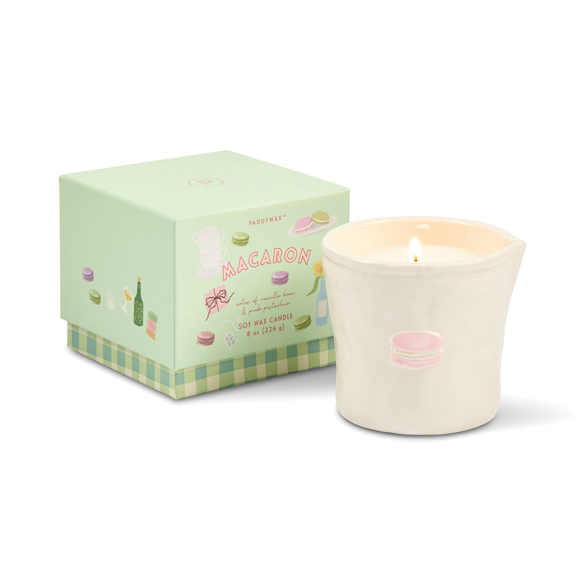 Bistro Ceramic Candle - Macaron
