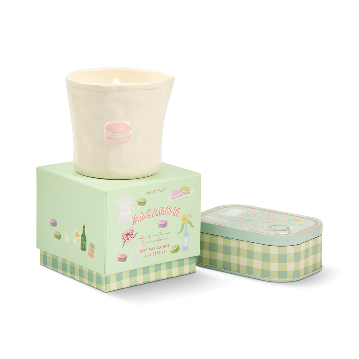 Bistro Ceramic Candle - Macaron