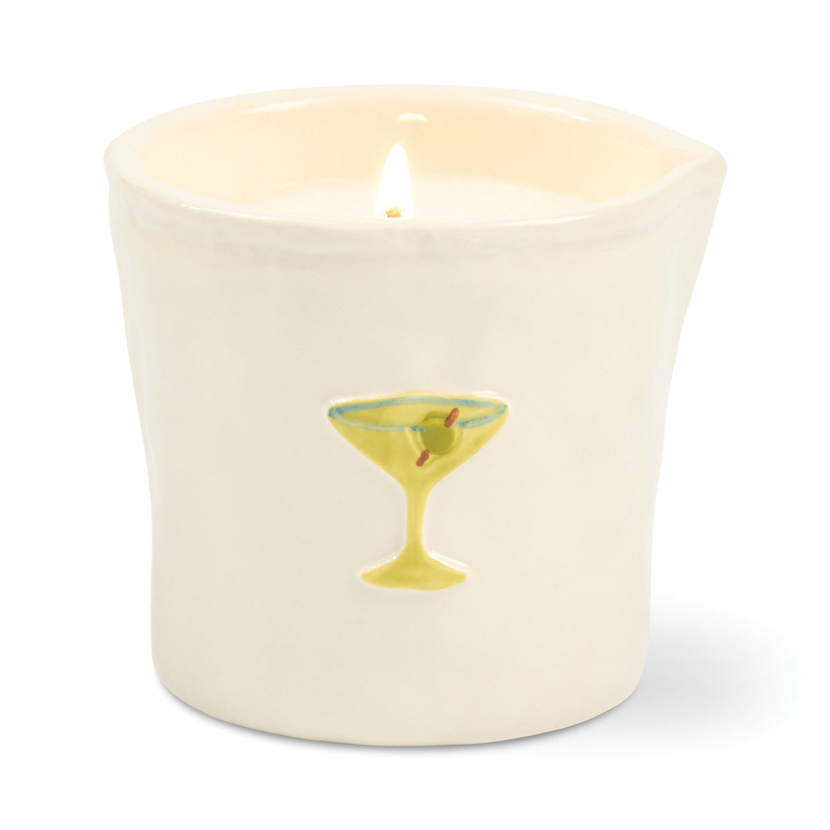 Bistro Ceramic Candle - Martini
