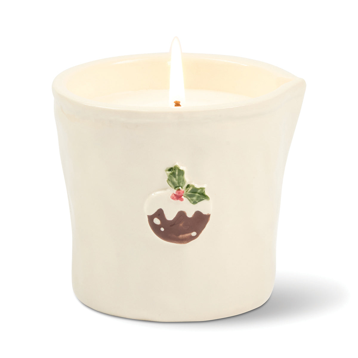 Bistro Ceramic Candle - Christmas Pudding