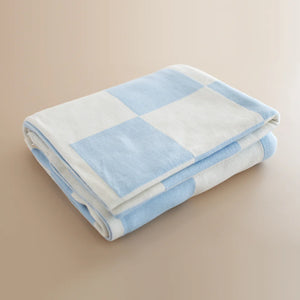 Powder Check Reversible Throw Blanket