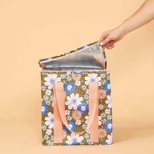 Cooler Bag - Blue Flowers