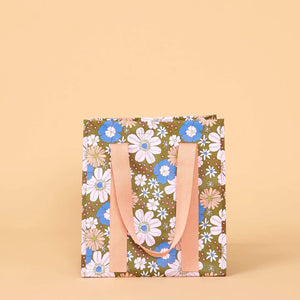 Market Bag - Blue Flowers