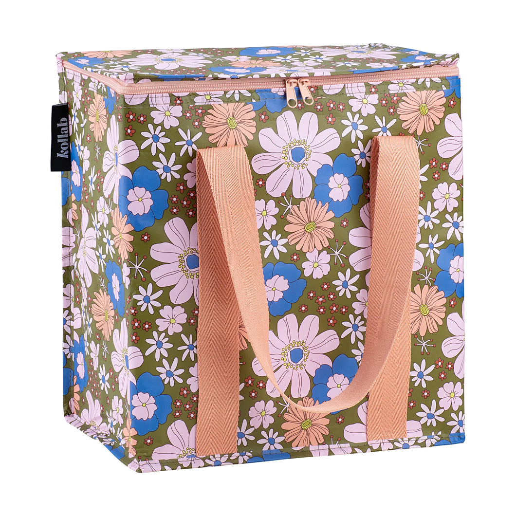 Cooler Bag - Blue Flowers