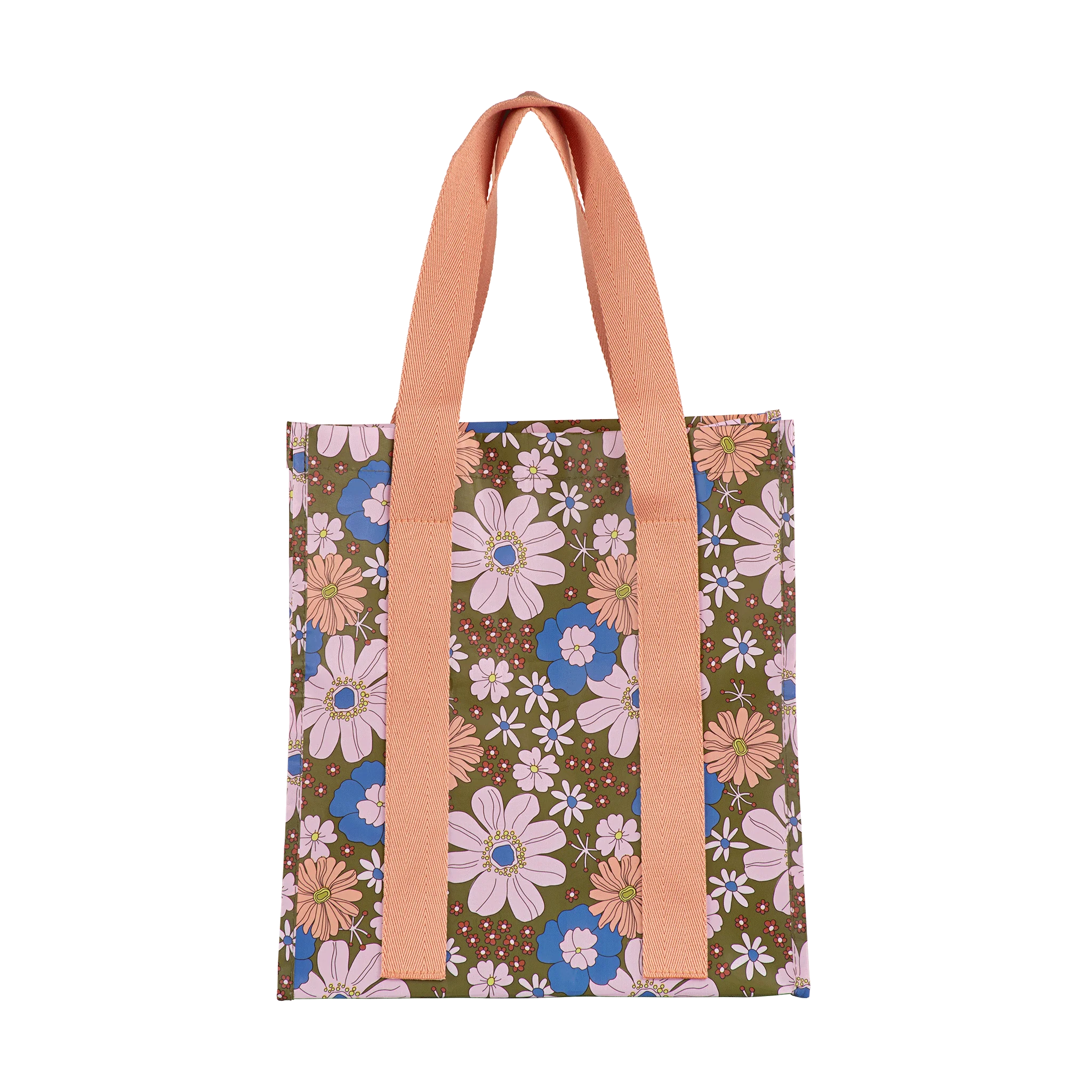 Market Bag - Blue Flowers