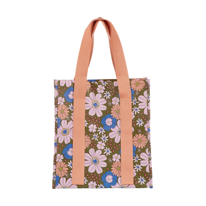 Market Bag - Blue Flowers