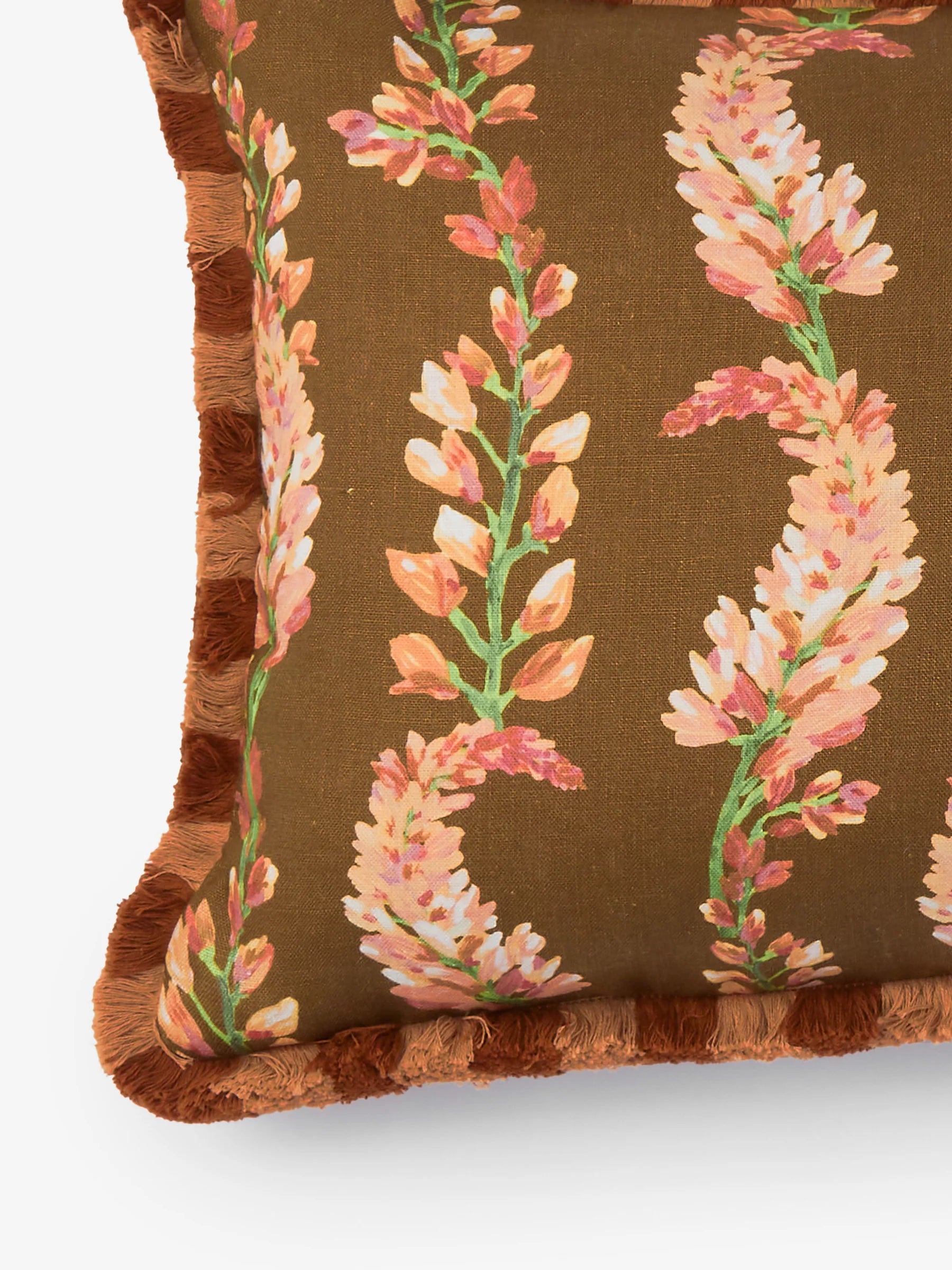 Penny Brown Linen Cushion