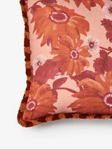 Marigold Rose Linen Cushion