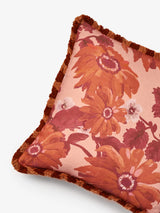 Marigold Rose Linen Cushion
