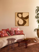 Marigold Rose Linen Cushion